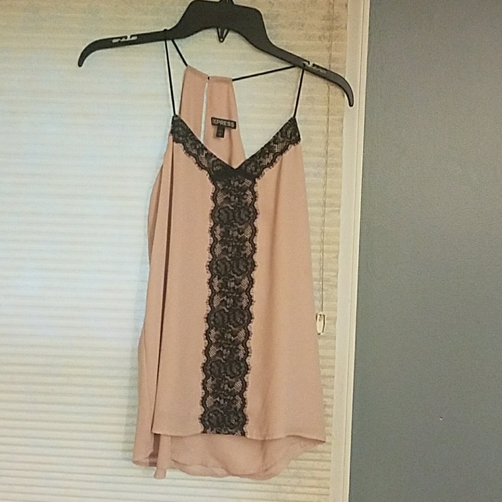 Express top with lace